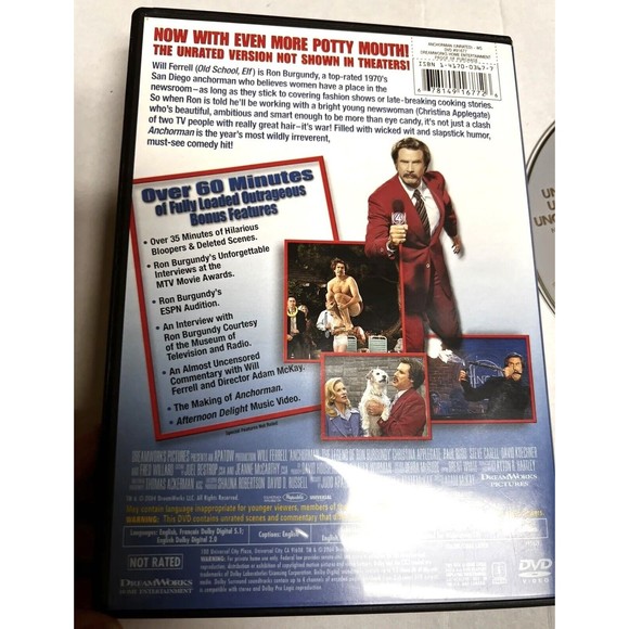 Anchorman: The Legend of Ron Burgundy (DVD, 2004 Comedy Movie Will Ferrell CEE-B - Picture 3 of 6